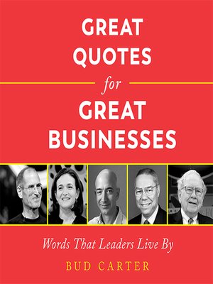 cover image of Great Quotes for Great Businesses